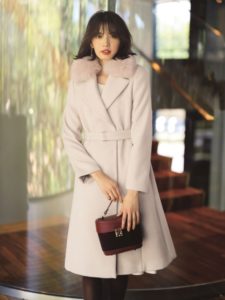 Apuweiser-riche(アプワイザーリッシェ) ベルト付フレアコート