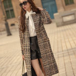 マリアケントツイードロングコート ブラウン　Emiria Wiz