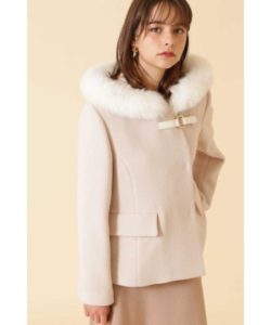 JILL by JILLSTUART(ジルバイジルスチュアート) ｜Ray 11月号掲載｜フロッシーモッサショートコート