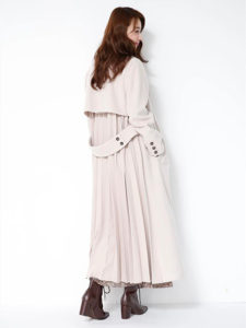 Mystrada(マイストラーダ) バックプリーツロングコート