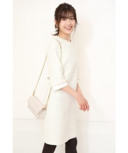 Apuweiser-riche(アプワイザーリッシェ) ツイードパールワンピース