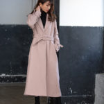 テーラードカラーカルゼロングコート ピンク  Emiria Wiz