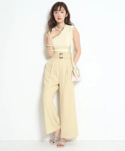 Mystrada(マイストラーダ) リネンライクワイドパンツ