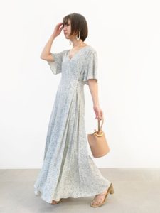 FRAY I.D(フレイ アイディー) ヴィンテージレーヨンプリントワンピース