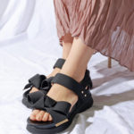 RANDA(ランダ)厚底フラットソールスポーティーサンダル