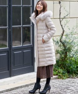 ANAYI  アナイ  フラノファーツキダウンコート