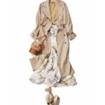 アプワイザーリッシェ  ケープ風トレンチコート