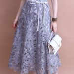 アプワイザー　リッシェ  配色レーススカート×カットソーＳＥＴ