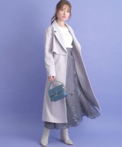 アプワイザー　リッシェ  ウールケープトレンチコート