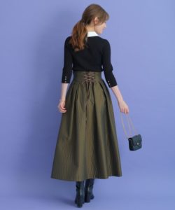 アプワイザー　リッシェ  ハイウエストキルティングスカート