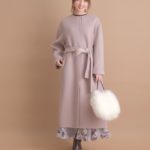 アプワイザー　リッシェ  ノーカラーリバーコート