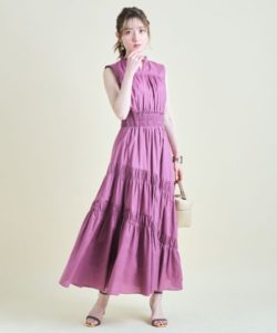 アプワイザー　リッシェ  エアリーシャーリングワンピース