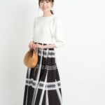 アプワイザー　リッシェ  チェックドッキングミディワンピース