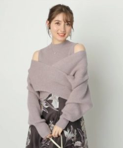 アプワイザー　リッシェ  ハイネッククロスニット