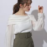 アプワイザー　リッシェ  ギャザーオフショルブラウス